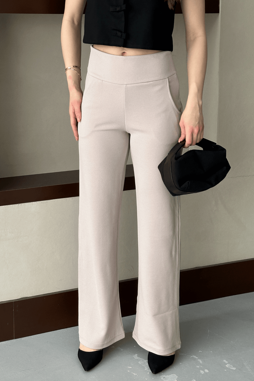 Vetra Bel Korsaj Pantolon - Bej